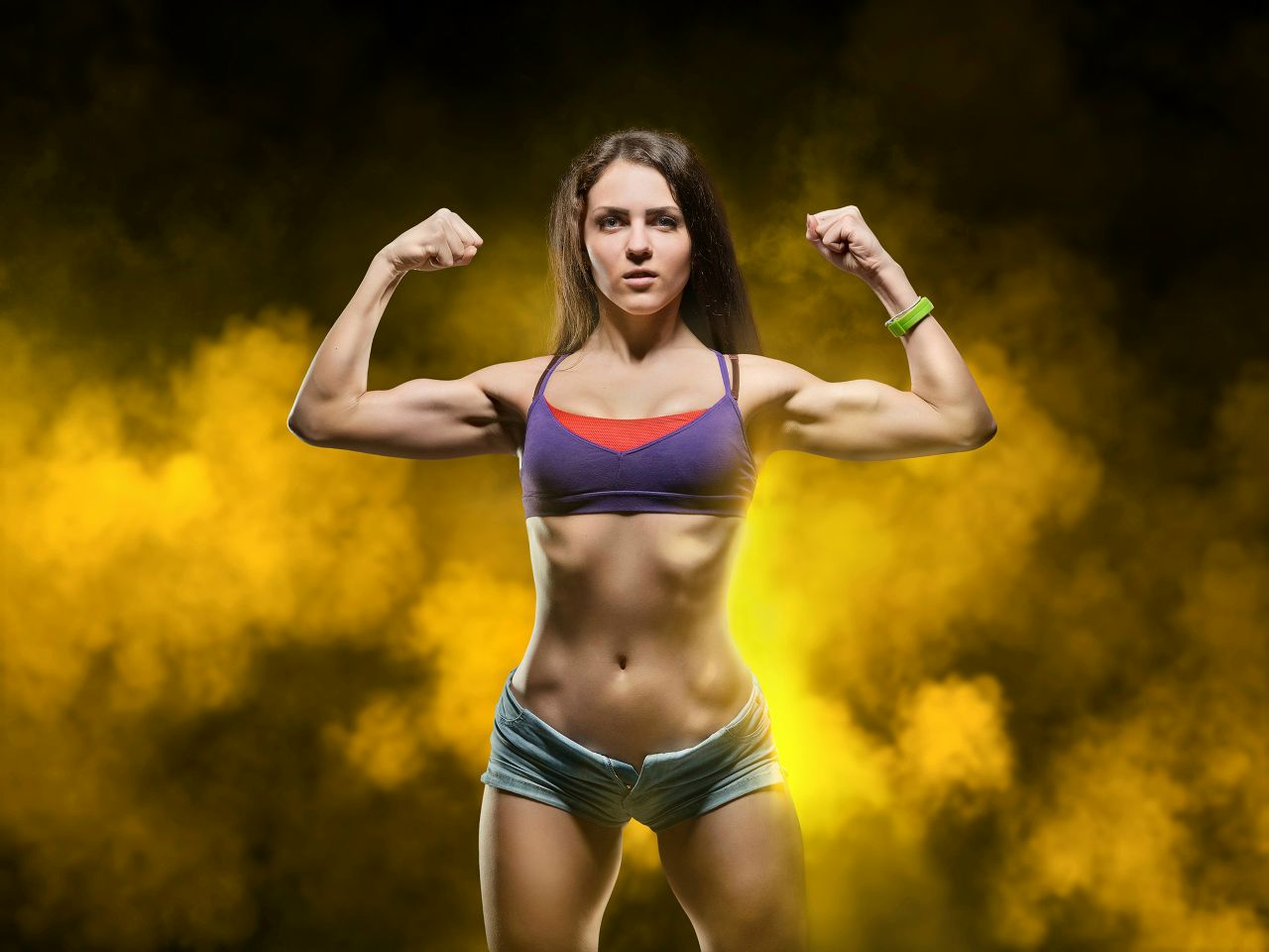 Athletic girls in Linyi